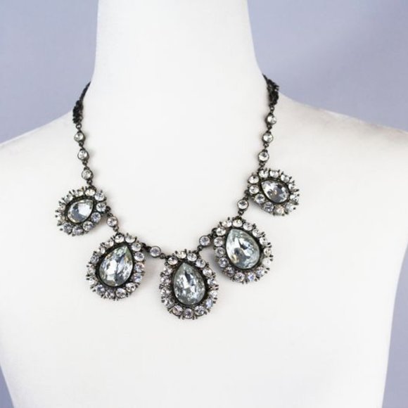 NWOT BADGLEY MISCHKA Couture Statement Necklace - Neiman Marcus Retail $289 - Picture 2 of 9